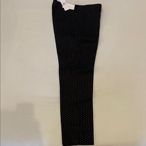 Ann Taylor Dark Navy and Brown Patterned Trousers